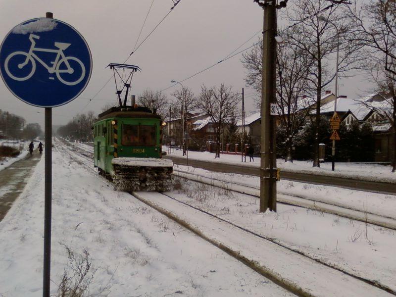Warszawska - tramwaj odśnieżarka