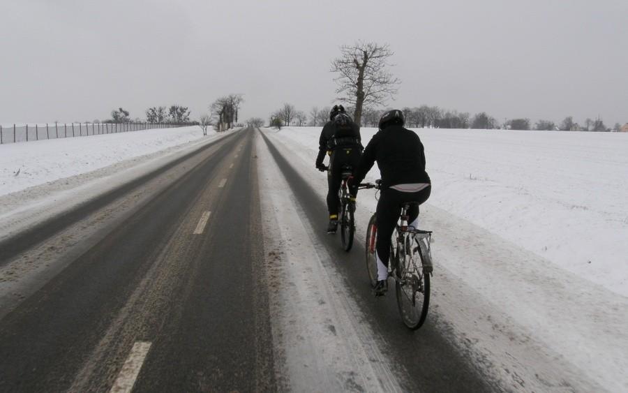 Zimowo i na rowerze