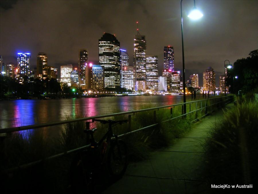 Brisbane nocą - widok z Kangaroo Point [Brisbane, QLD, Australia]