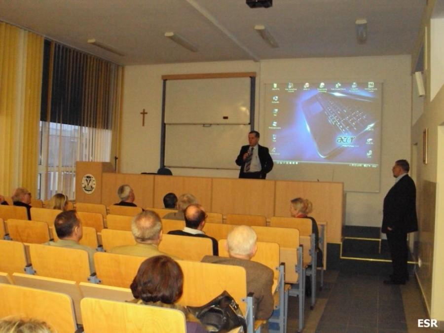 Aula uczelni Jańskiego w Elblągu.
