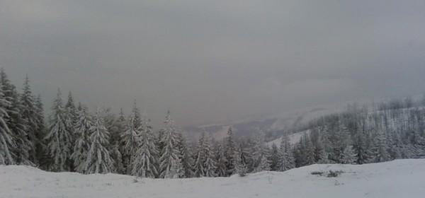 Tam gdzieś powinny być widoczne Tatry, ale ich nie widać
