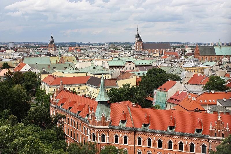 Kraków z dzwonnicy Zygmunta