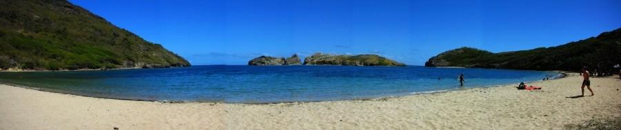 Plaża w Les Saintes - panorama