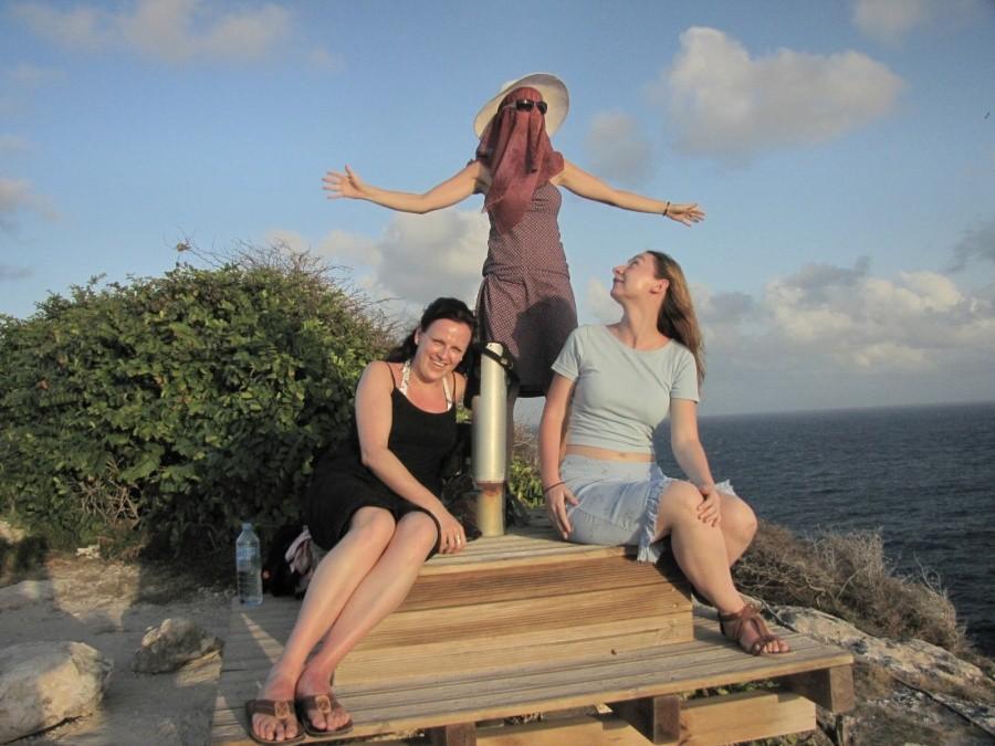 Sabina, Sally & Ania; Pointe des Châteaux, Grande-Terre, Gwadelupa