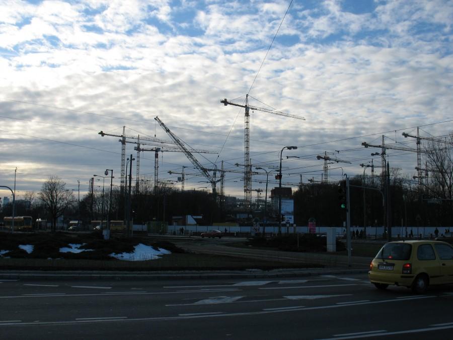 Warszawa - budowa Stadionu Narodowego