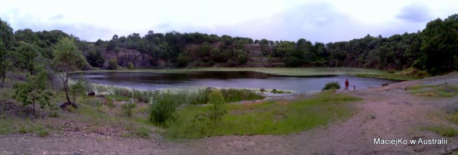 Jeziorko w lesie (wersja panoramiczna)