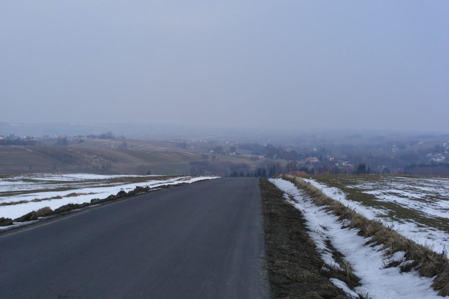 Widok z górki w Bystrzycy