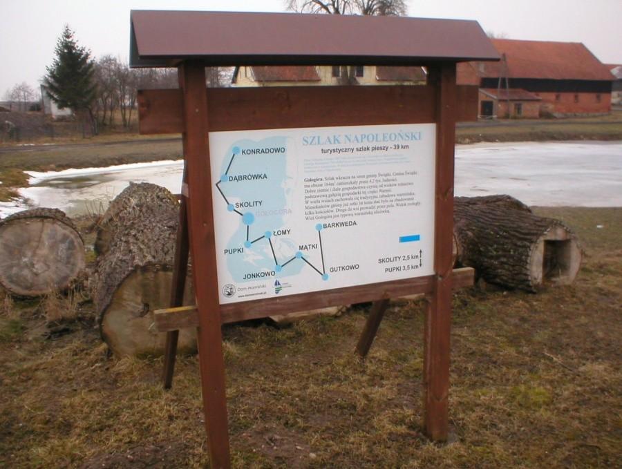 TABLICA SZKLAKU NAPOLEOŃSKIEGO
