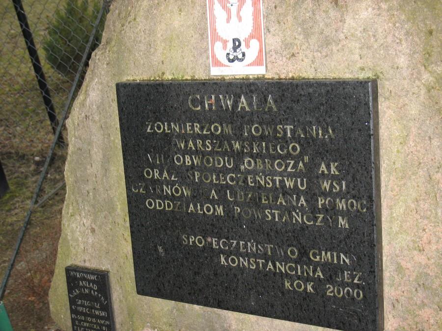 Czarnów - pomnik AK Obroża