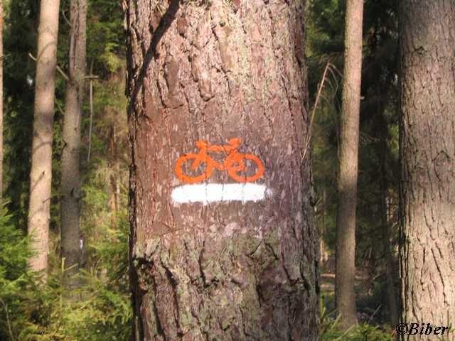 Oznakowanie ścieżki rowerowej wokół "Pasiek"