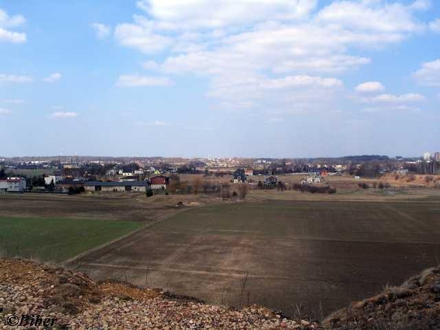 Widok z hałdy "Red Rock" w kierunku Tarnowskich Gór