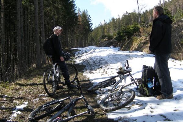 Autochton i Maciej syn Kazimierza nieopodal szczytu