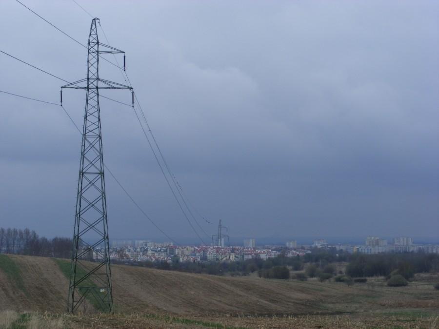 Widok w stronę jednego z osiedli Rzeszowa