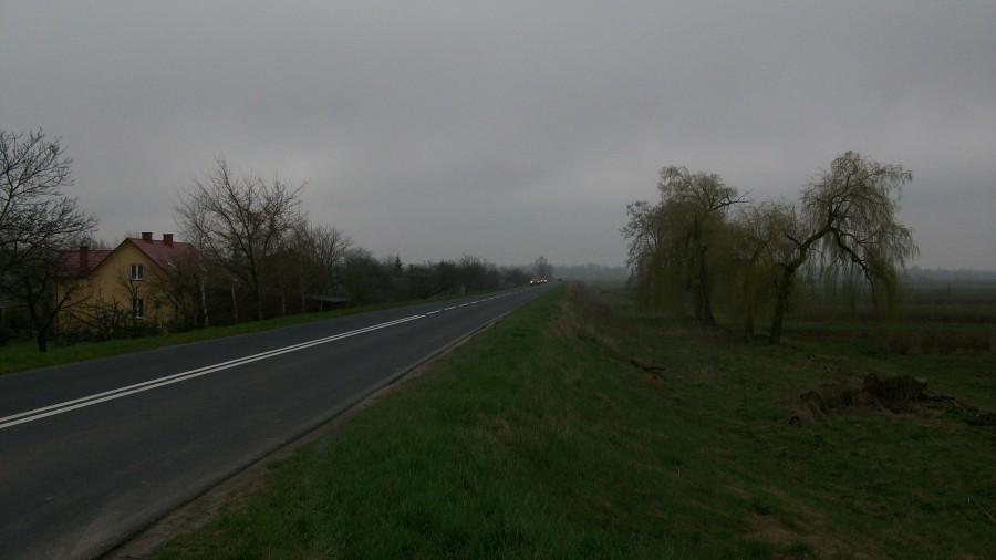 Trasa Puławy - Dęblin - wyjazd z Gołębia