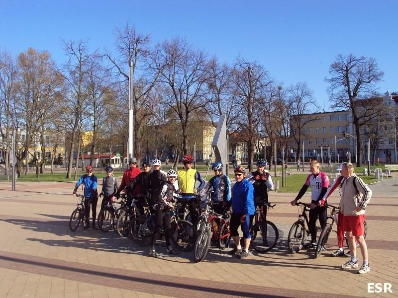 Rowerowa zbiórka Mareckiego.