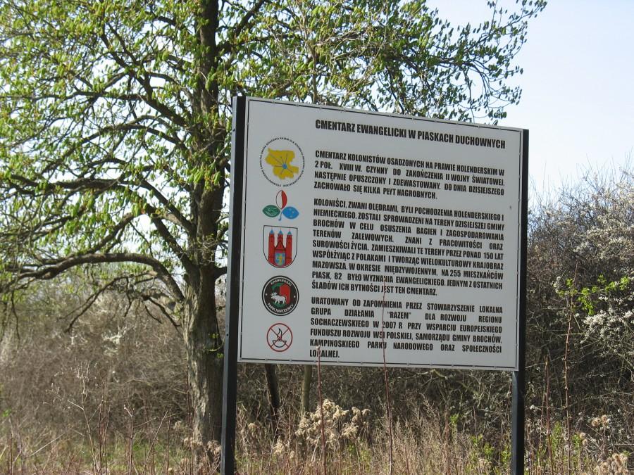 Piaski Duchowne - cmentarz osadników olęderskich