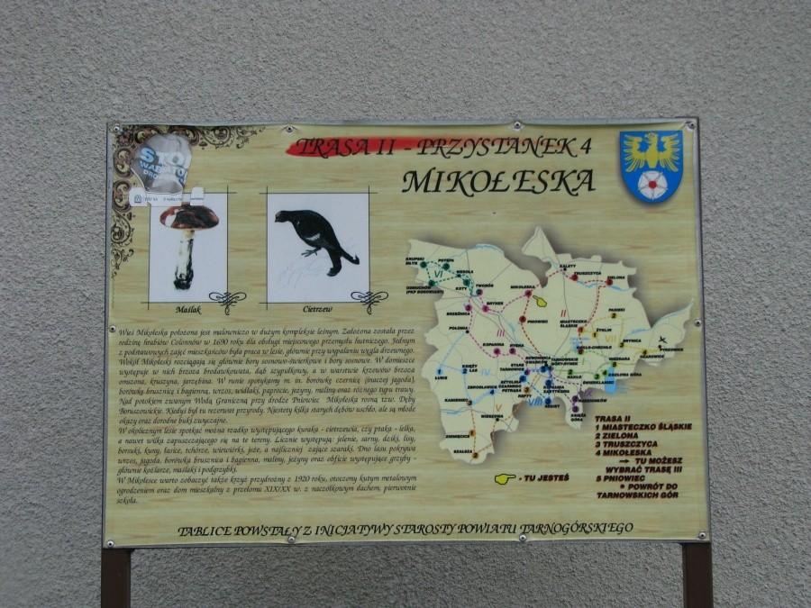 Tablica w Mikołesce