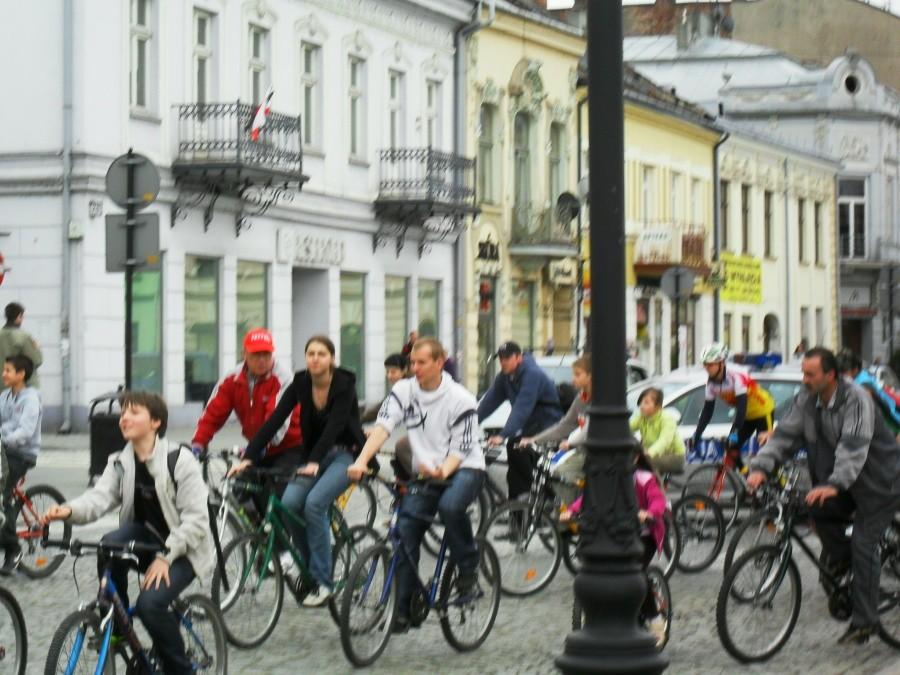 Przejazd ulicami Nowego Sącza