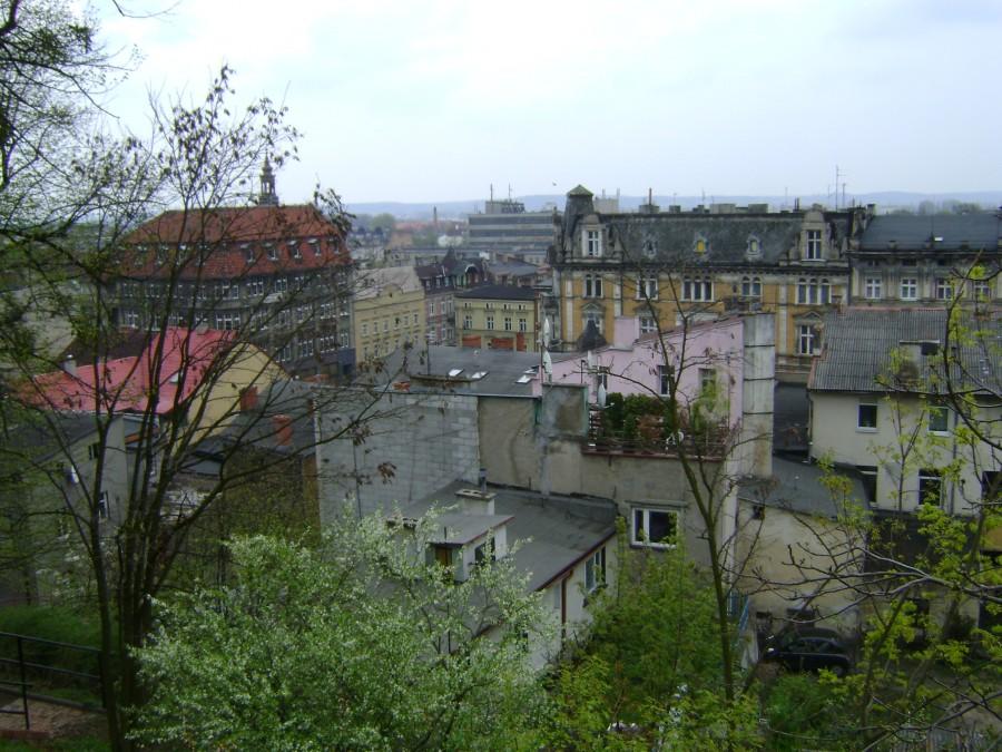 Widok na Grudziądz z góry