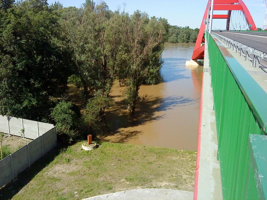 Wisła na moście Jana Pawła II