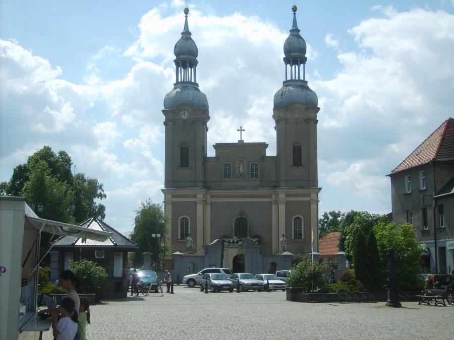 Kościół w Zbąszyniu.O 12 było słychać hejnał.