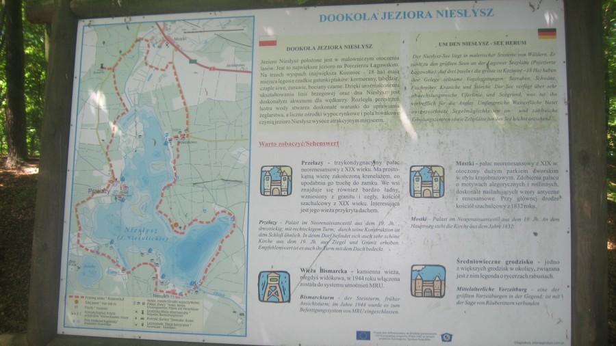 Dookoła Jeziora Niesłysz - mapa