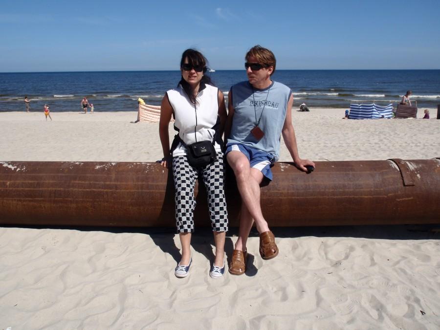 Na plaży w Łebie