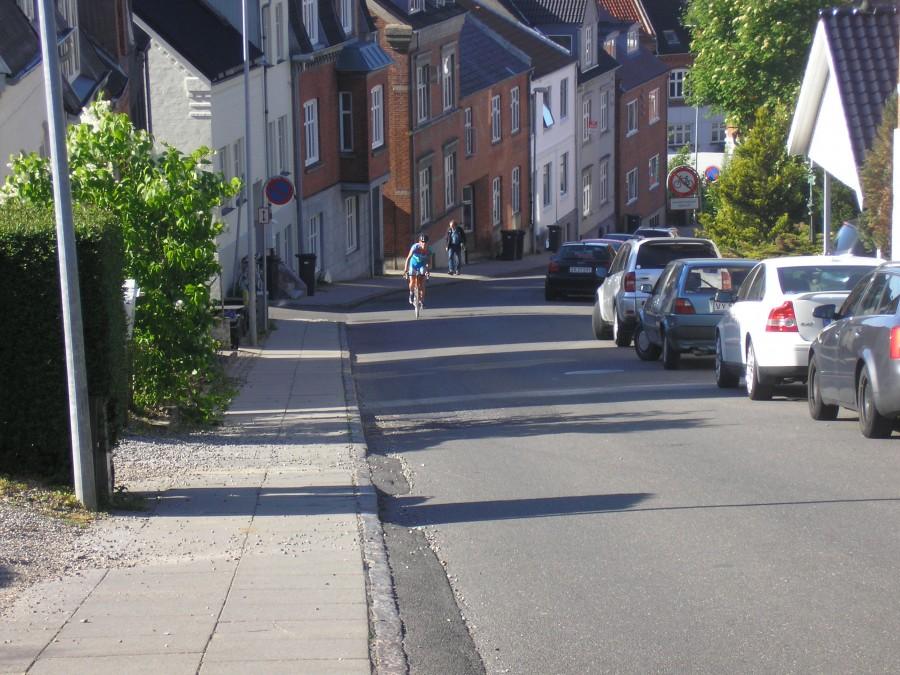 pierwsze metry podjazdu pod Kiddesvej, Vejle, maks. 21%