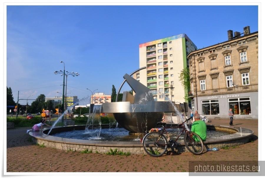 Sosnowiec - Fontanna na placu Ćwierka