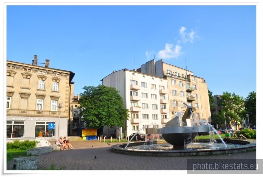Sosnowiec - Fontanna na placu Ćwierka