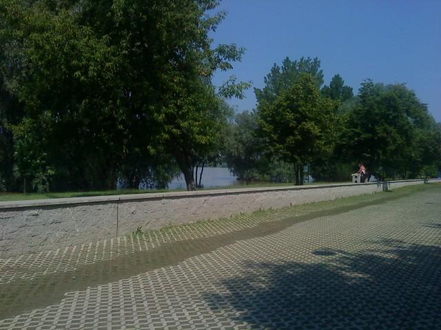 Bulwar po opadnięciu wody