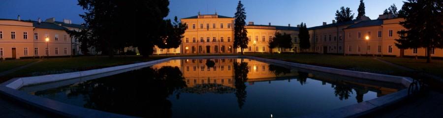 Panorama osady pałacowej