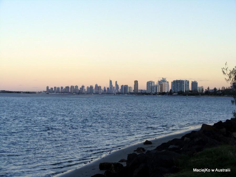 Widok na Gold Coast od strony Paradise Point