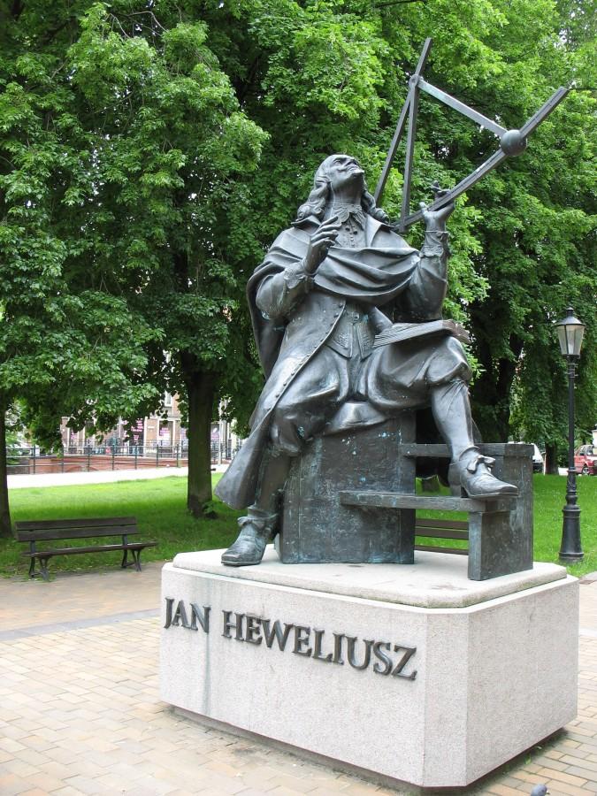 Gdańsk - pomnik Heweliusza