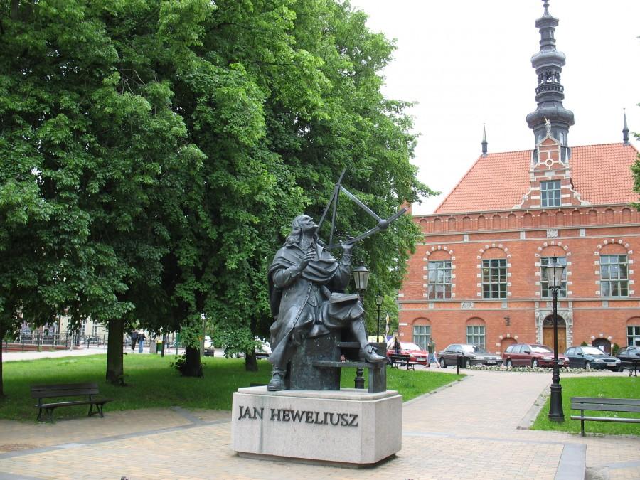 Gdańsk - pomnik Heweliusza
