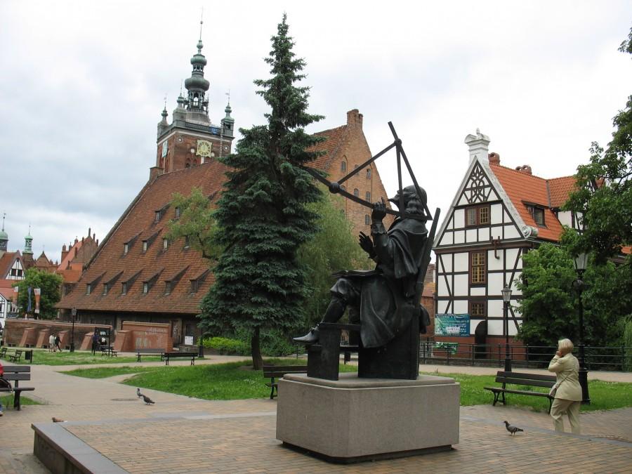 Gdańsk - pomnik Heweliusza