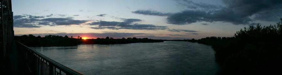 Panorama zachodu słońca