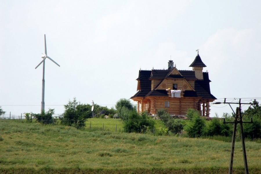 ekologiczny drewniany domek