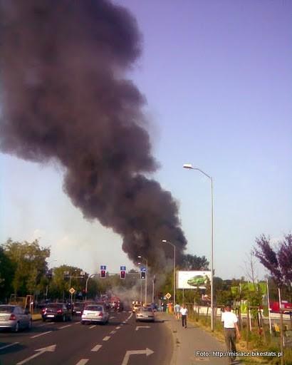 Pożar na ul. Obotryckiej
