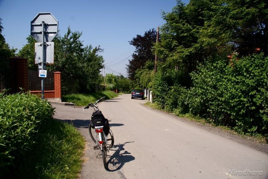 niebieski szlak rowerowy