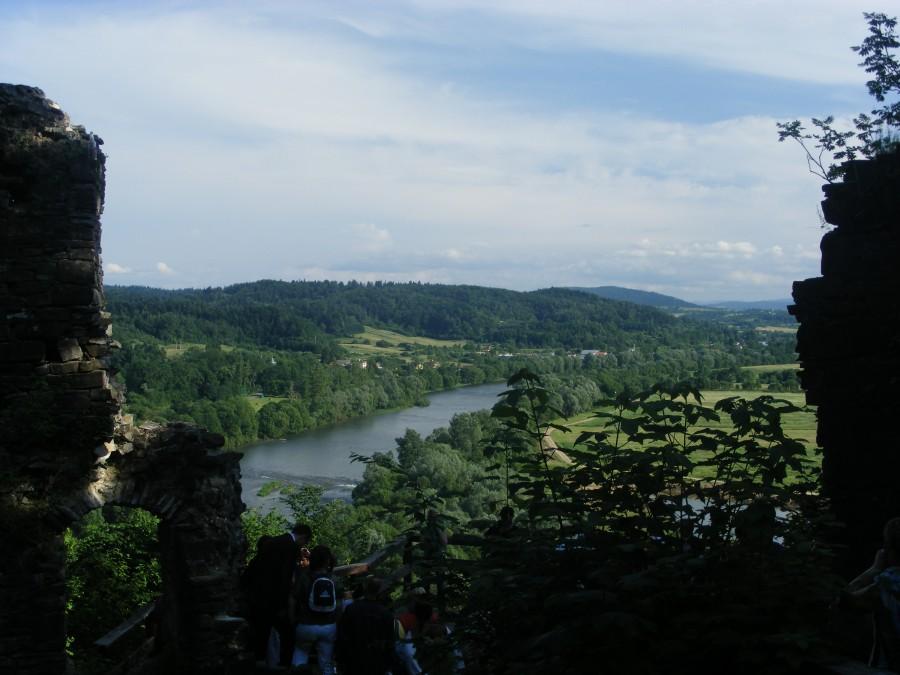Na ruinach zamku Sobień i widok z góry