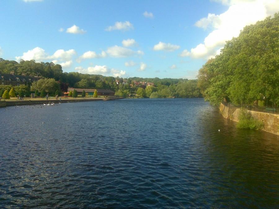 Wharfe river in Otley, West Yorkshire