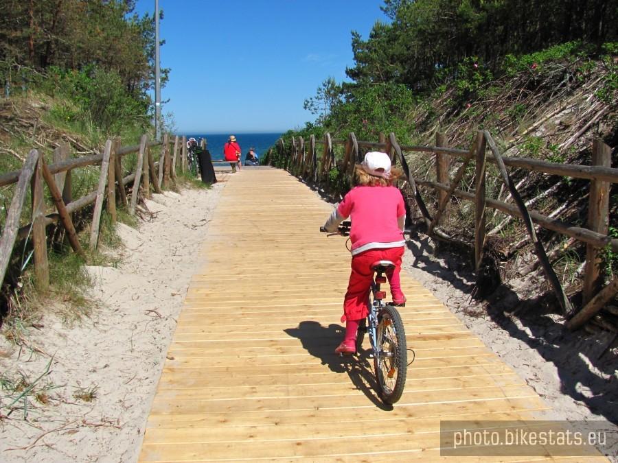 na plażę w Białogórze