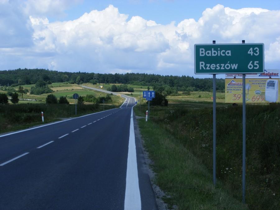 Jeszcze kawałek do domu, a przede mną podjazd w Warzycach, a raczej jego początek;)