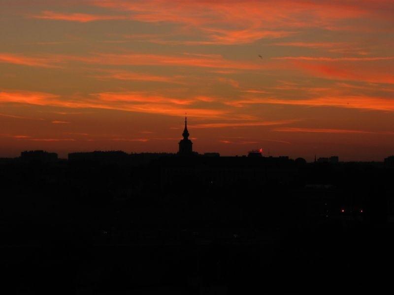 Kolorowy koniec dnia.