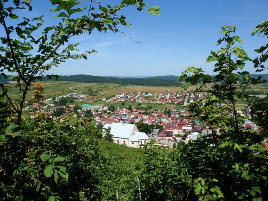 Chęciny oglądane ze wzgórza zamkowego