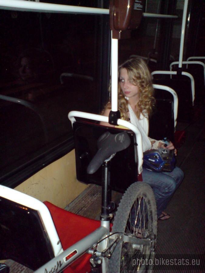 Pierwszy raz z rowerem w tramwaju