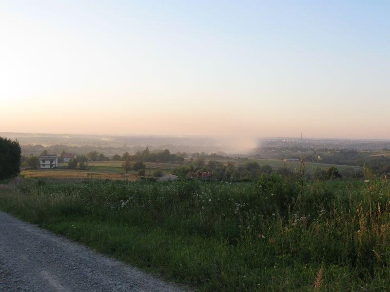 Rzeszów za zasłoną dymną.