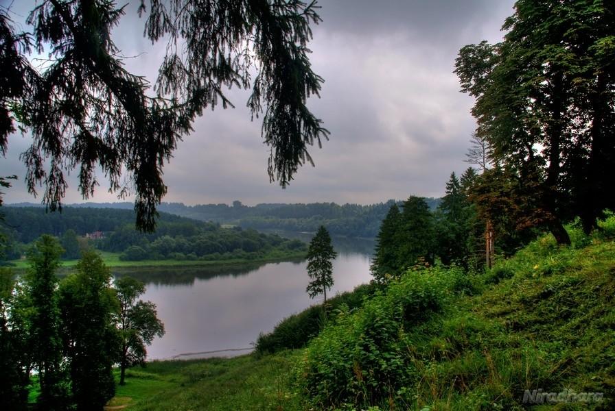 widok ze wzgórza