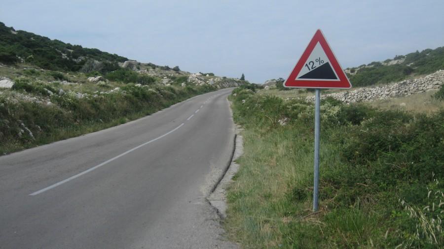 Podjazd z Kolan do Mandre